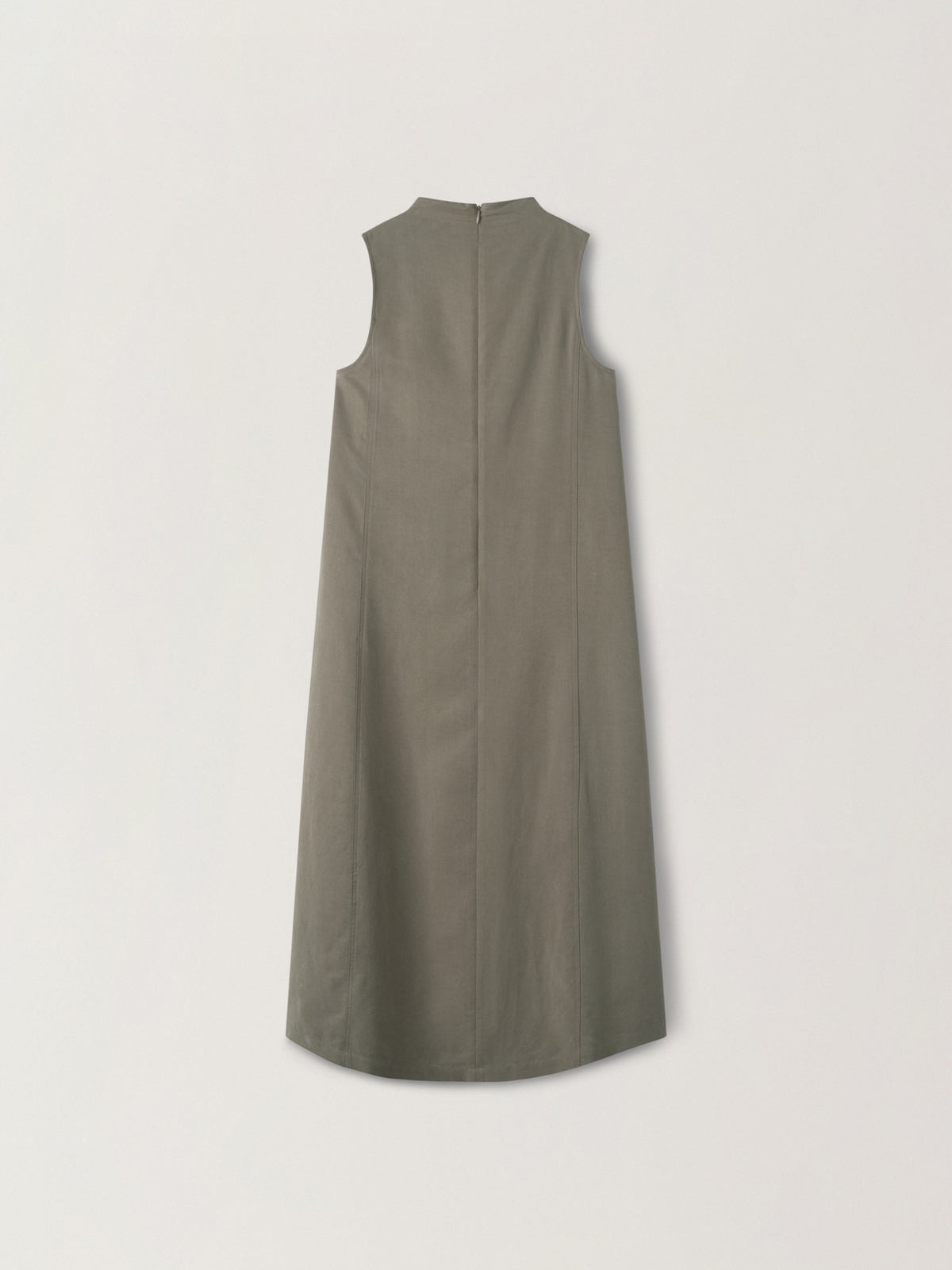 Minimal Maxi Dress_khaki grey