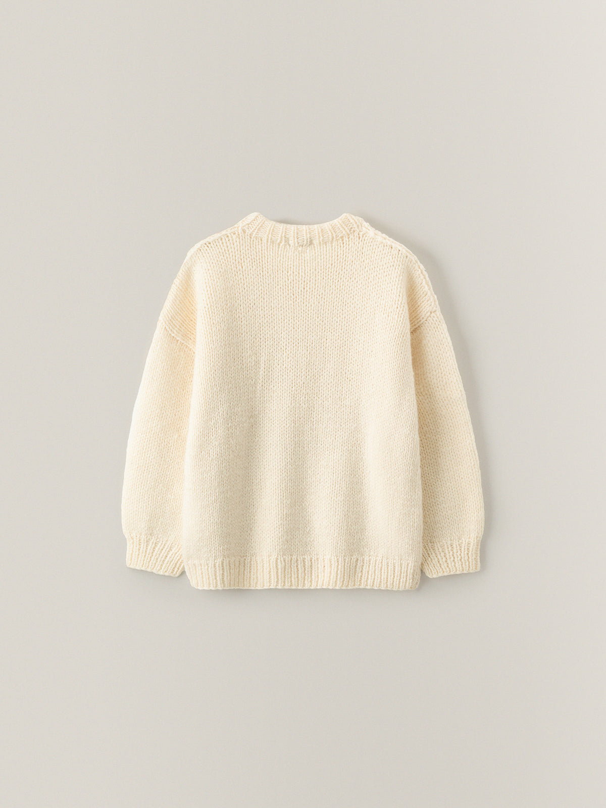 Handmade Round-neck Sweater_ivory
