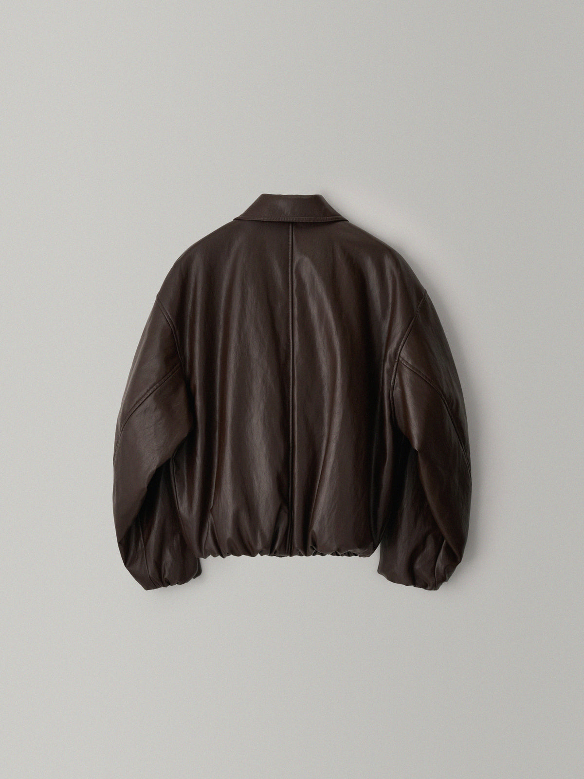 Leather Bomber Jacket_brown