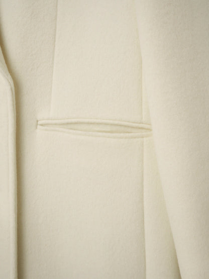 Cashmere double coat_ivory