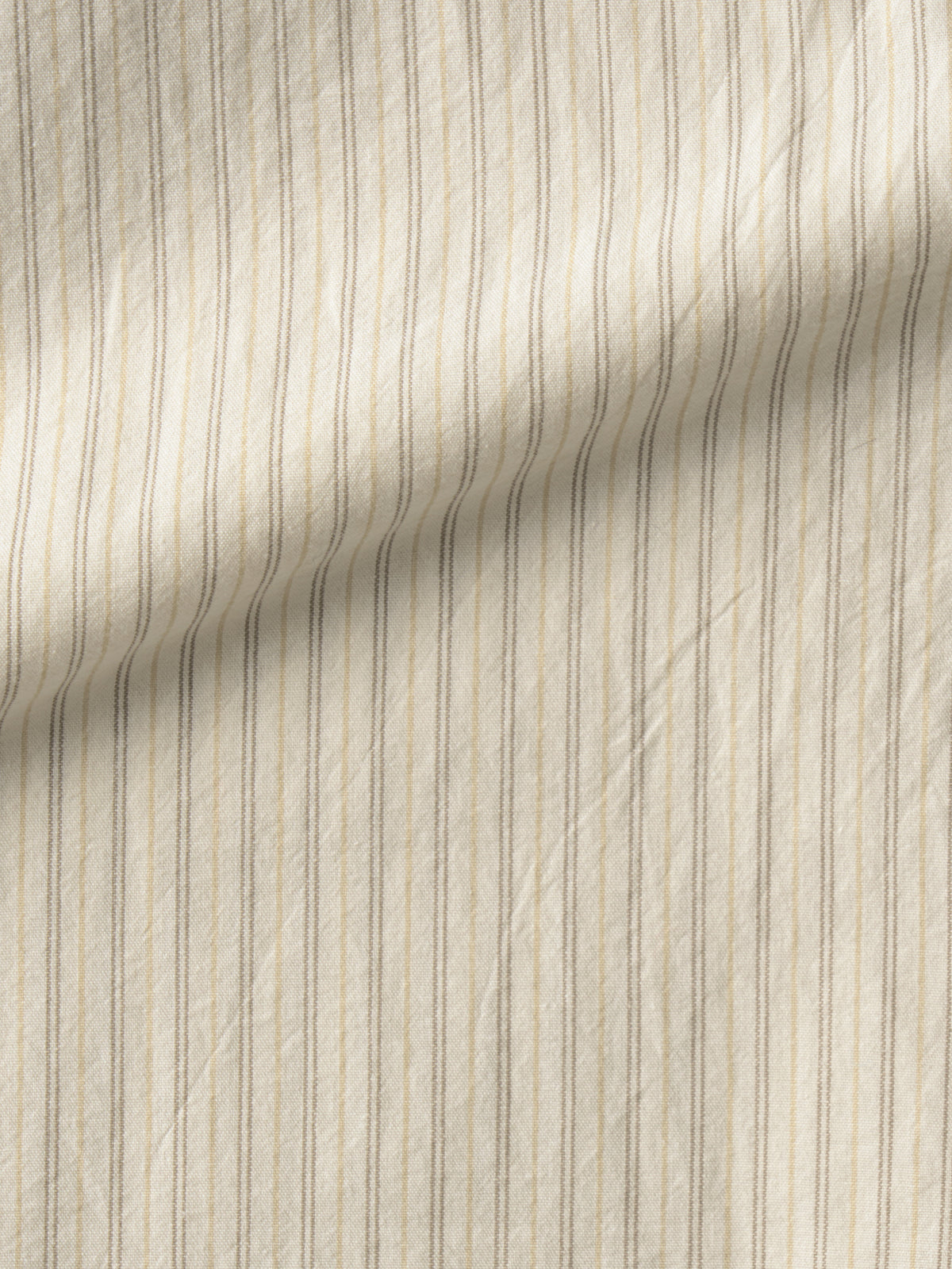 Stripe Cropped Shirt_cream