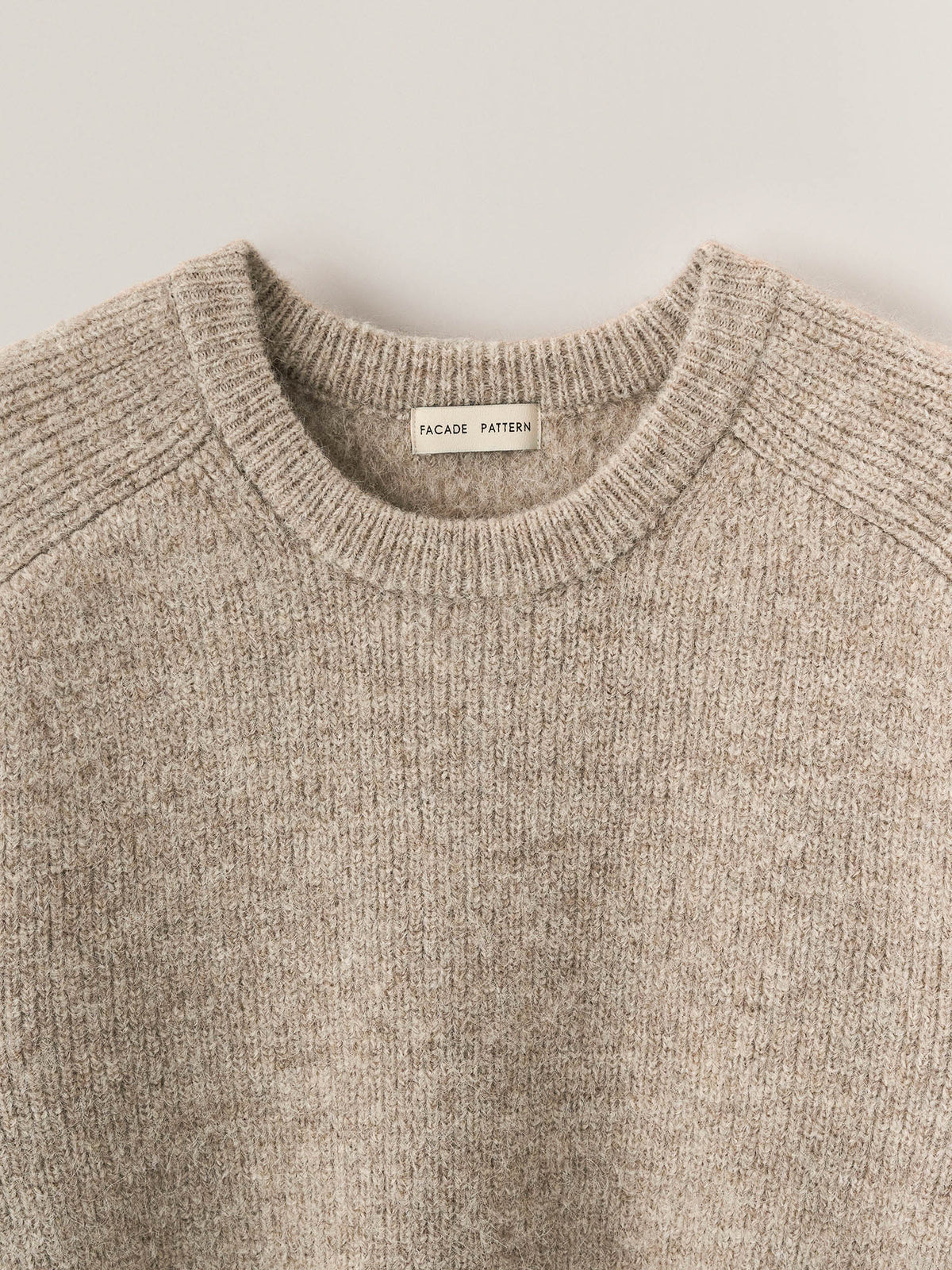 Alpaca Pullover Sweater_beige