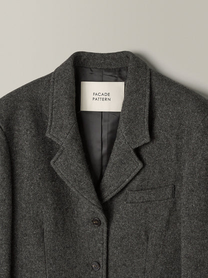 Alpaca 3-Button Jacket_charcoal