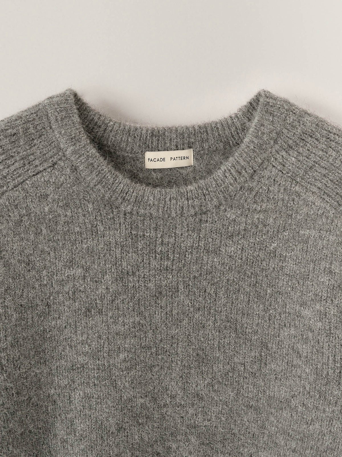 Alpaca Pullover Sweater_charcoal