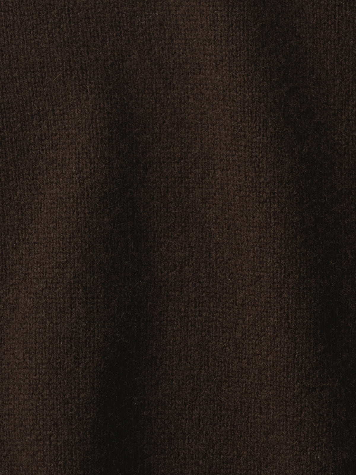 Cashmere Deep V-Neck Knit_dark brown