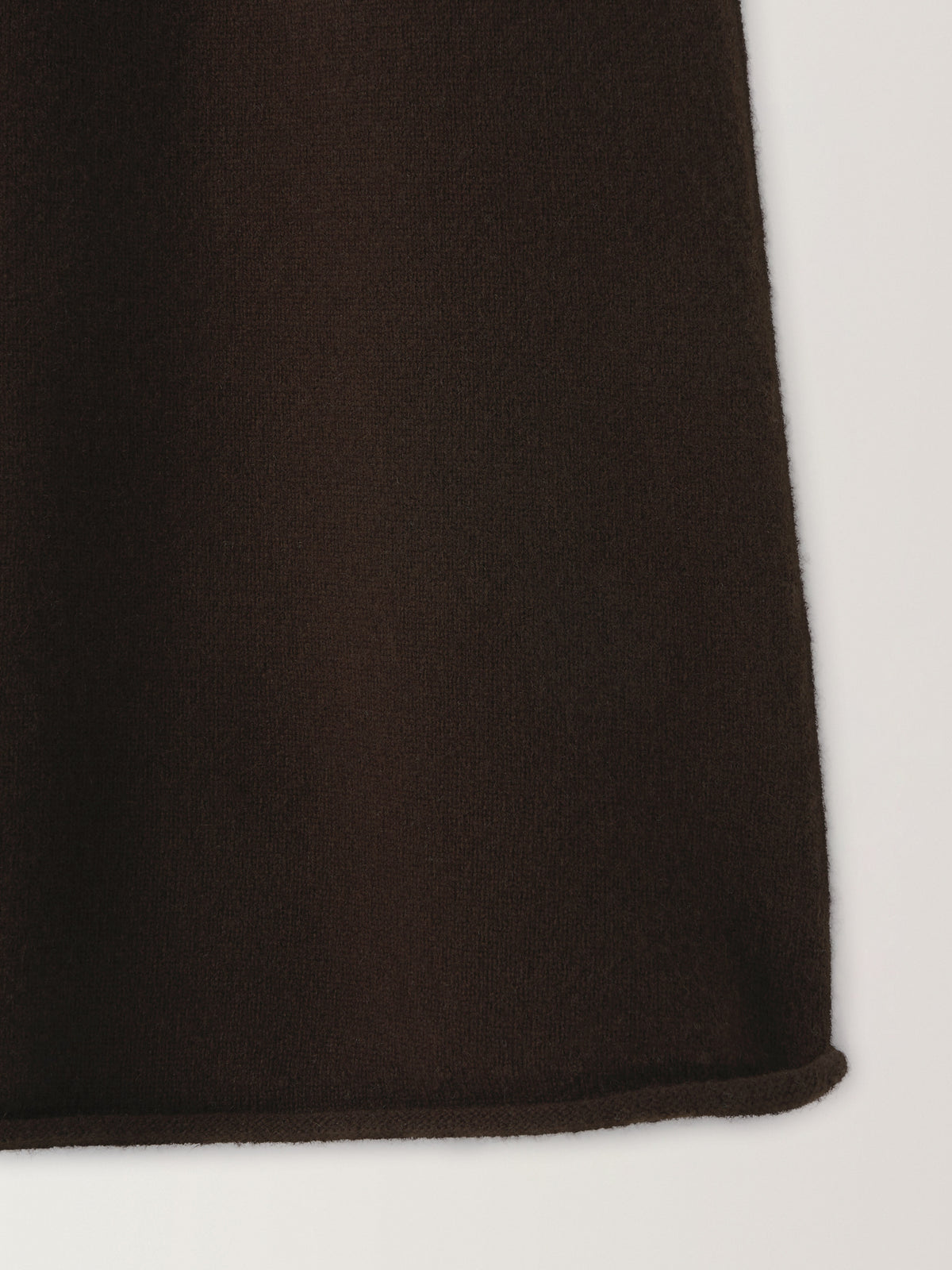 Cashmere Knit Maxi Skirt_dark brown