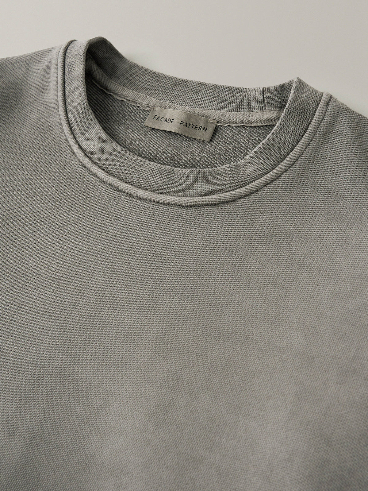 Oversized Fit Pigment Sweatshirt_grey
