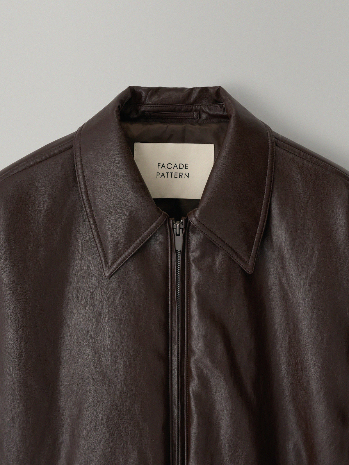 Leather Bomber Jacket_brown