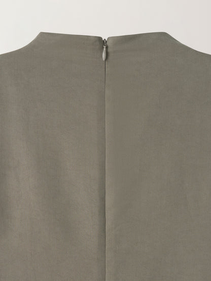 Minimal Maxi Dress_khaki grey