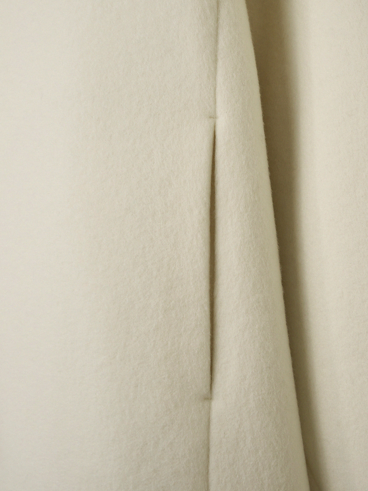 Cashmere Belted Half Coat_ivory