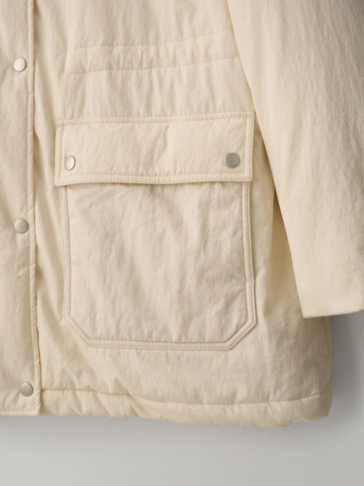 Vintage Padded Jumper_ivory