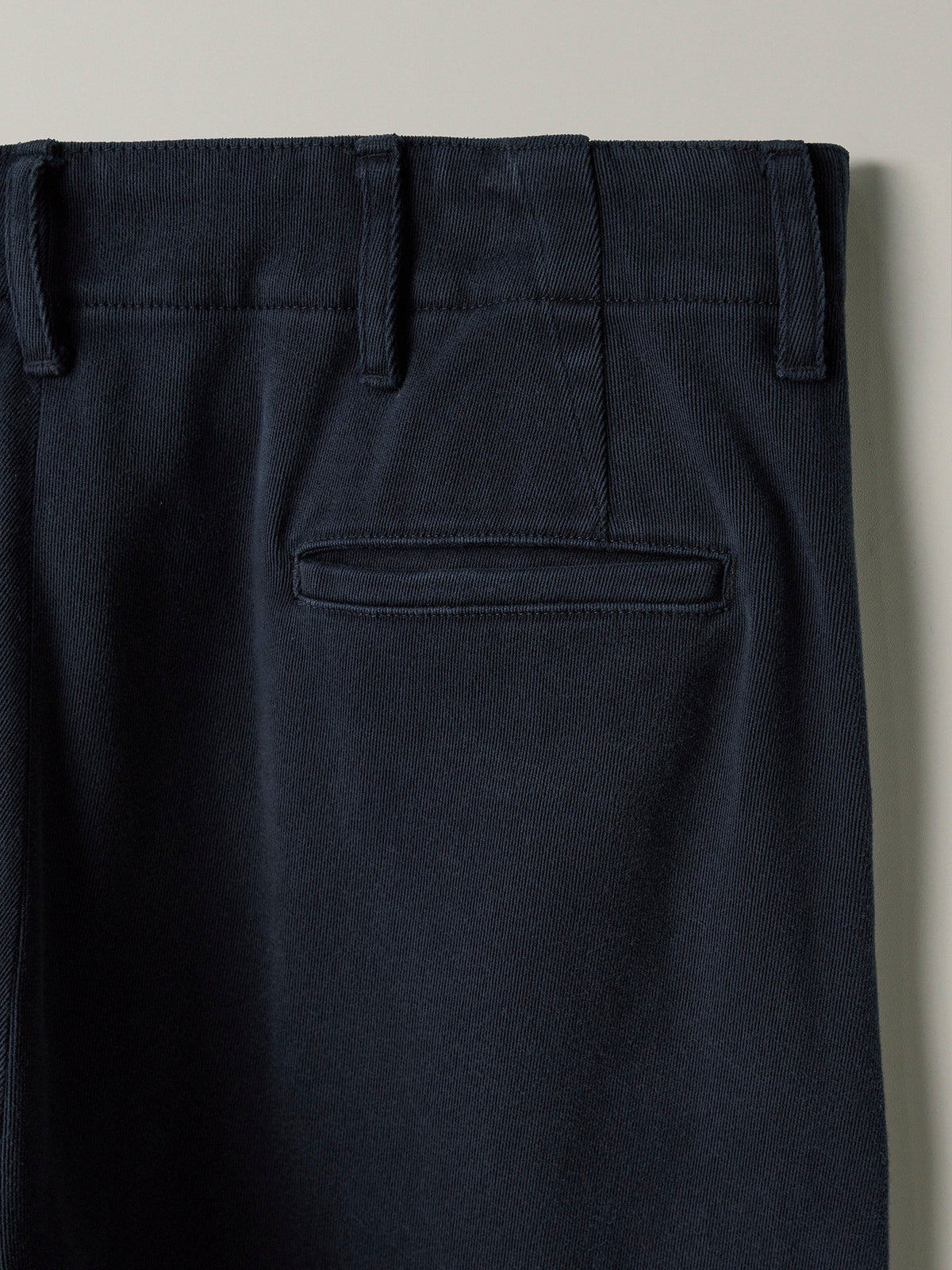 Washed Cotton Straight Pants_navy
