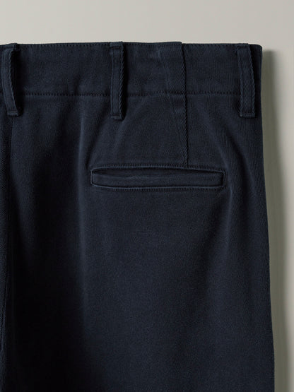 Washed Cotton Straight Pants_navy