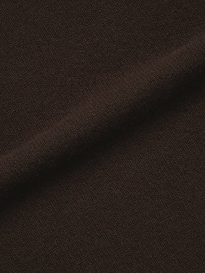 Cashmere Knit Maxi Skirt_dark brown