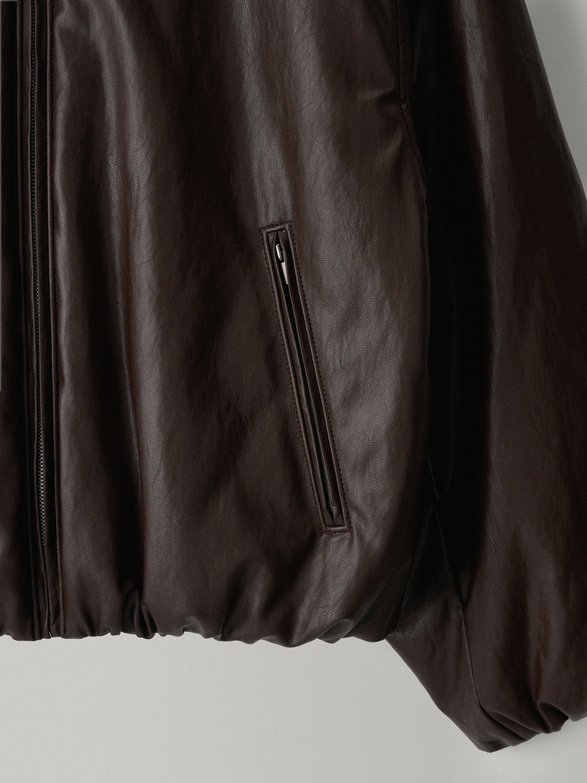 Leather Bomber Jacket_brown