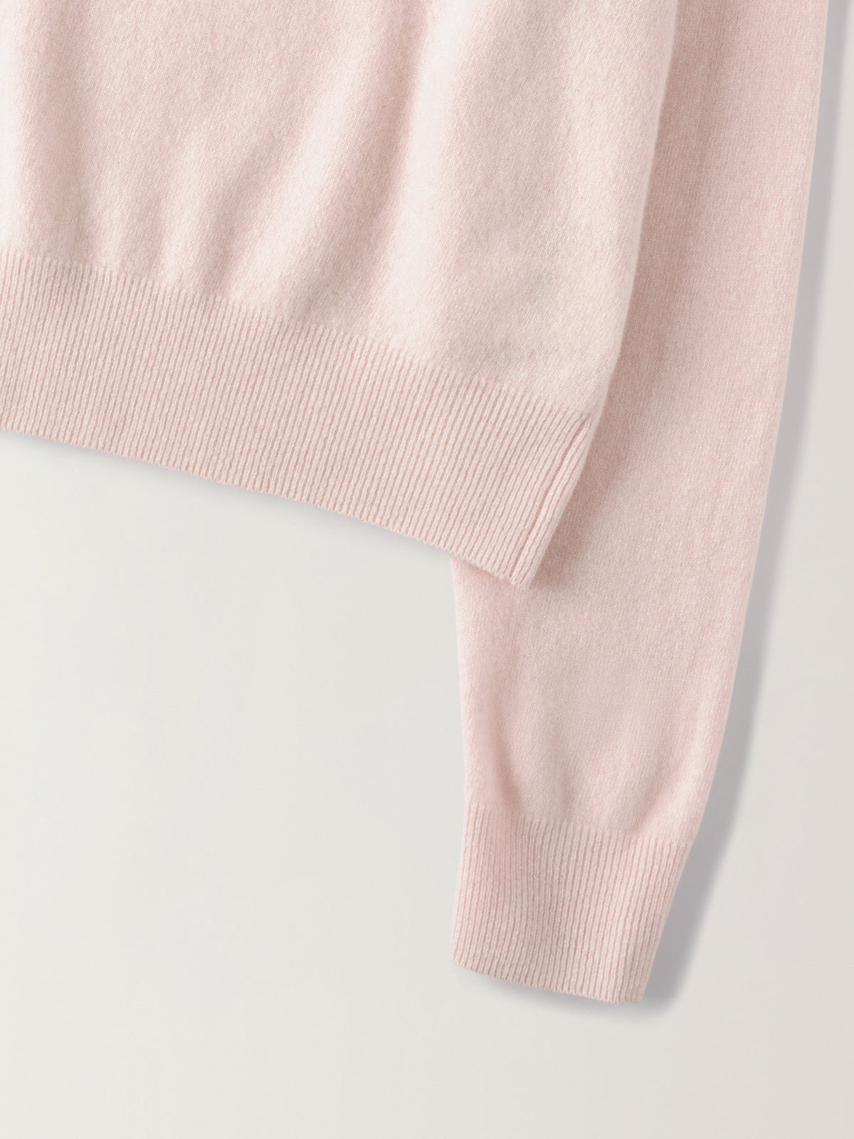 Essential V-Neck Knit_pale pink