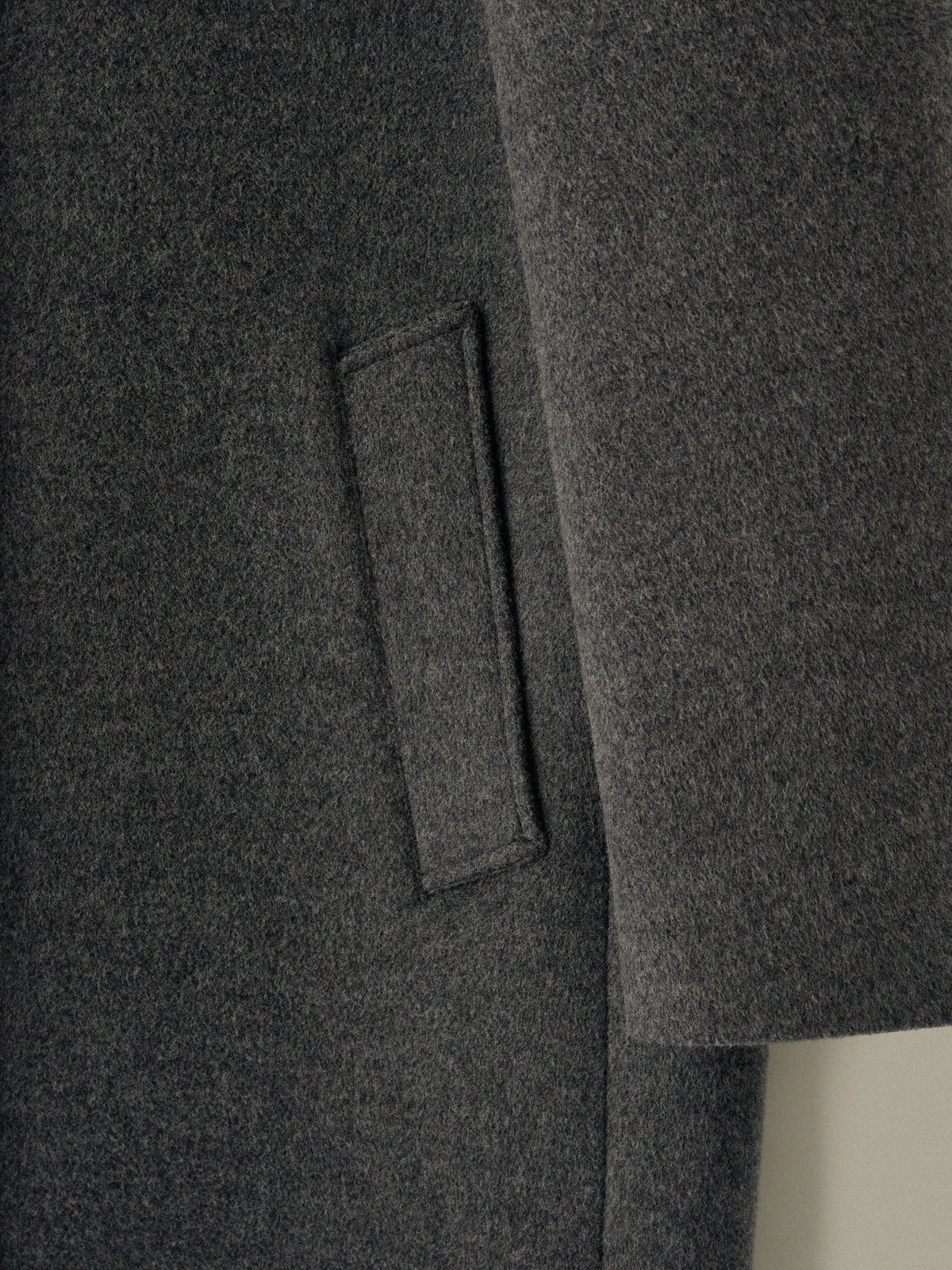 Cashmere Straight Mac Coat_charcoal