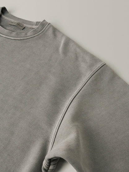 Oversized Fit Pigment Sweatshirt_grey