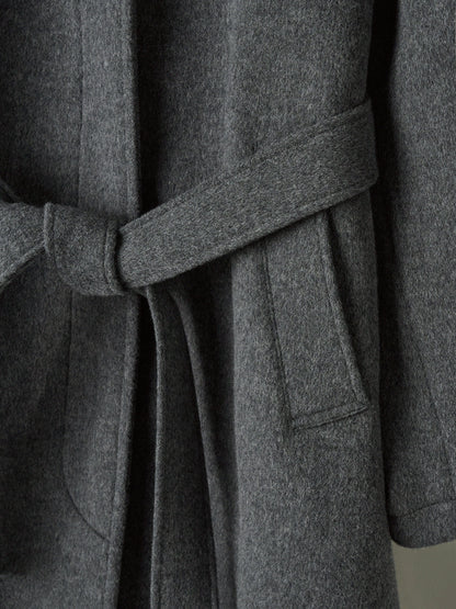 Cashmere High-neck Coat_charcoal