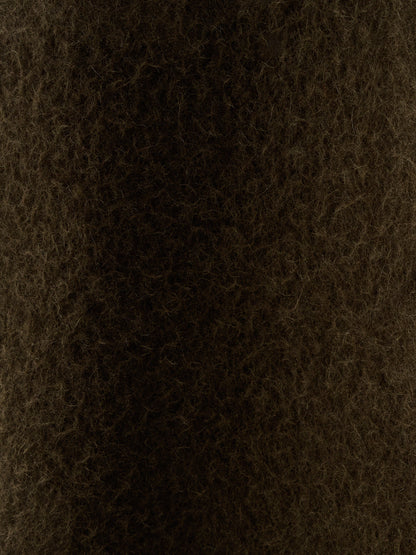 Lama Wool Single Coat_khaki