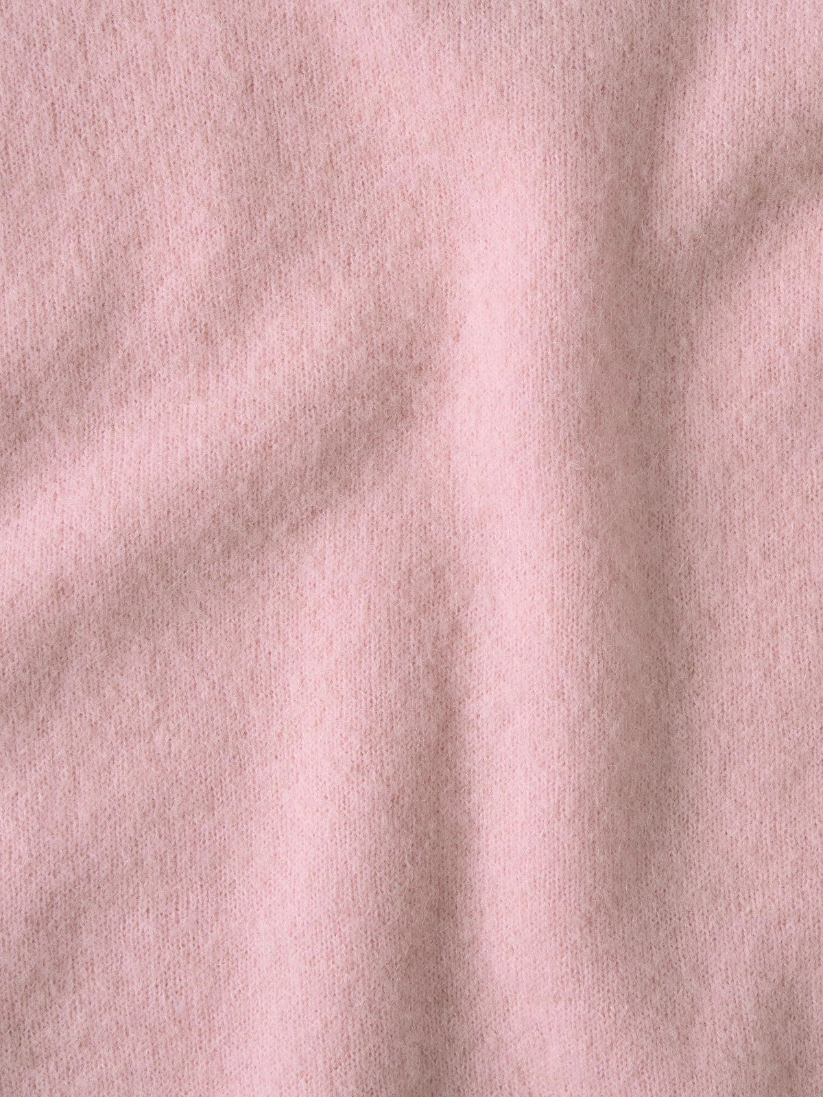 High-neck button knit_pink