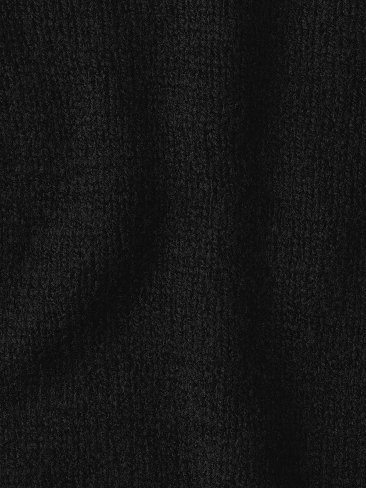 Textured V-neck Knit_black