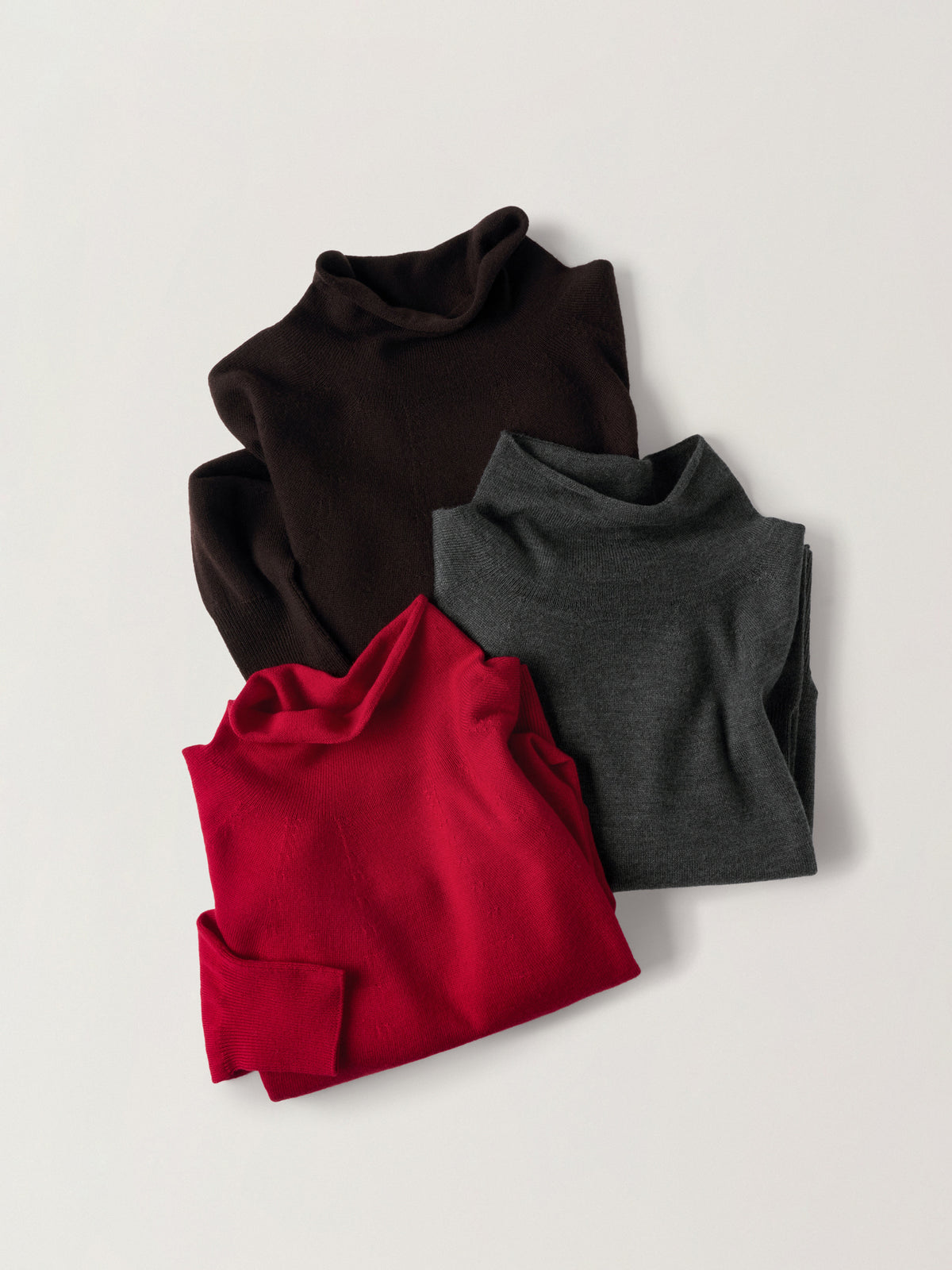 [11/25 Pre-order] Merino Wool Mock Neck Knit_charcoal