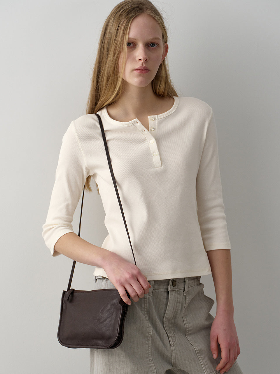 Gabin Washing Leather Bag_chocolate