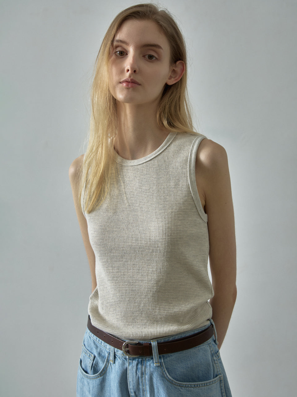 Textured Cotton Sleeveless_4color