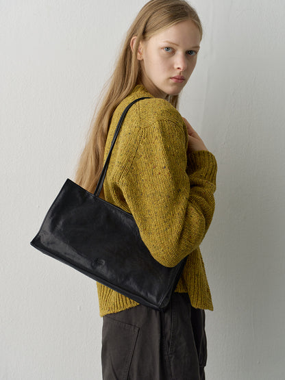 Willow Zipper Shoulder Bag_black