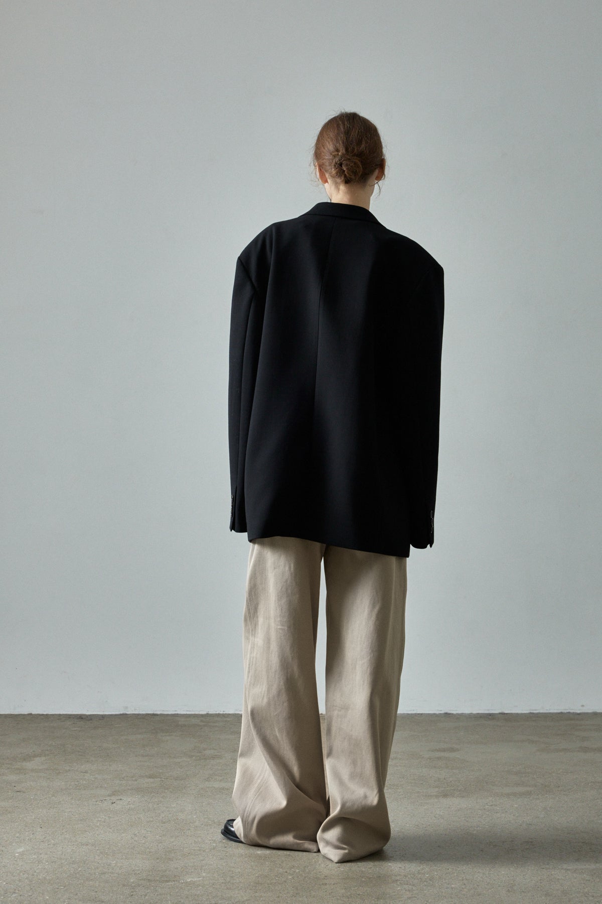 Relaxed Cotton Pants_olive beige