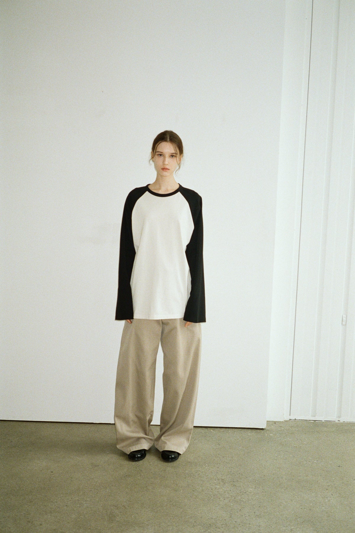 Relaxed Cotton Pants_olive beige