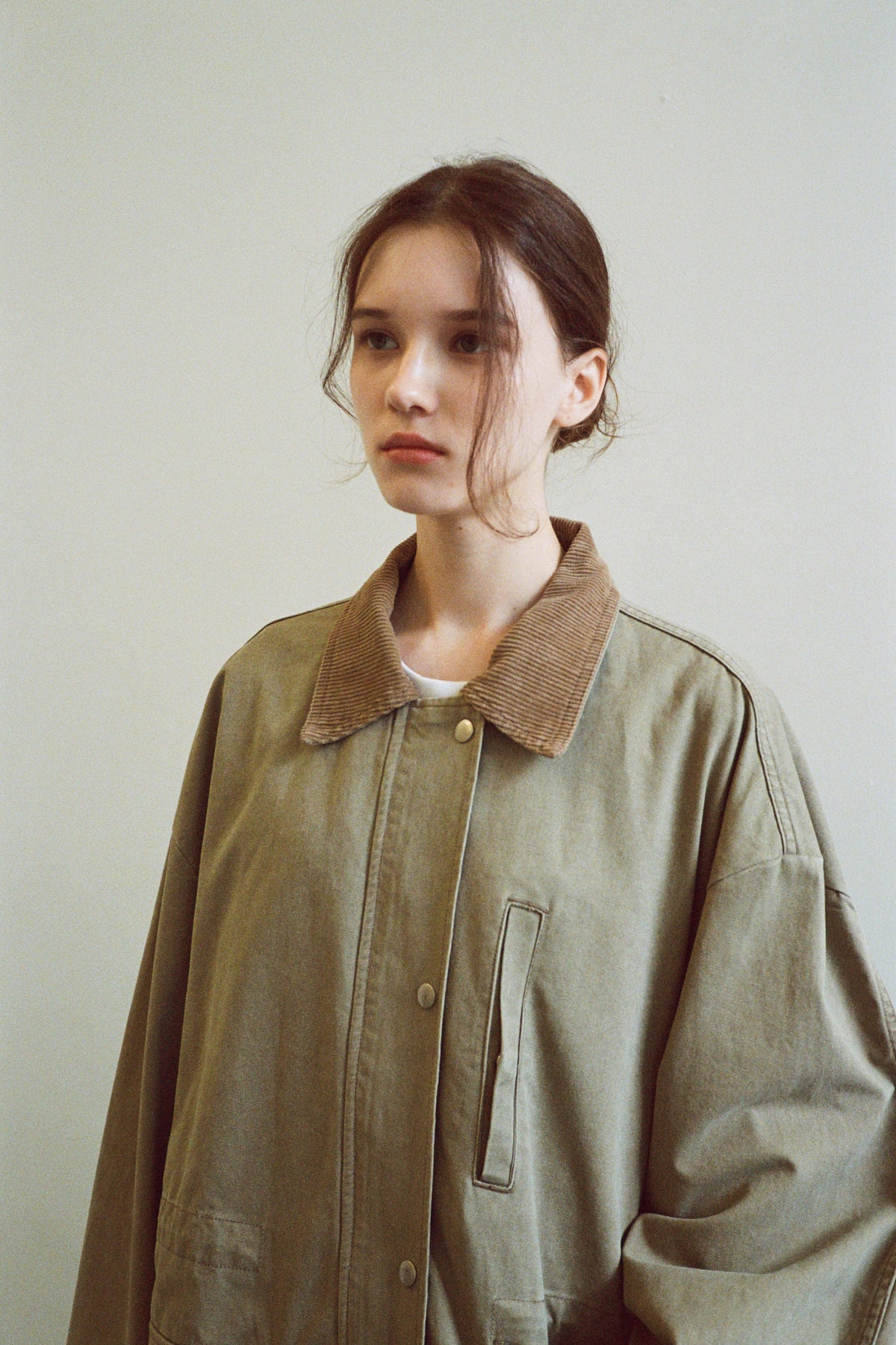 Cotton Utility Jacket_khaki beige