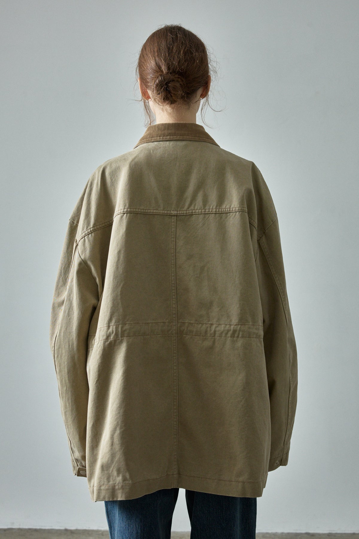 Cotton Utility Jacket_khaki beige