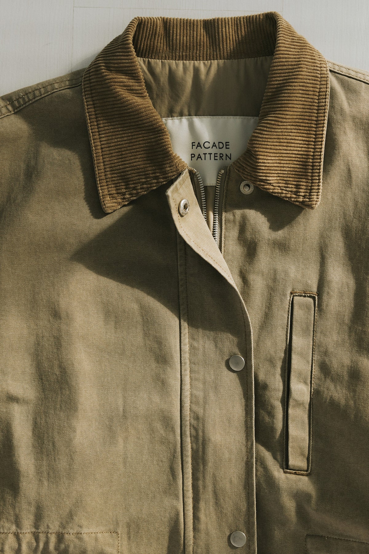 Cotton Utility Jacket_khaki beige