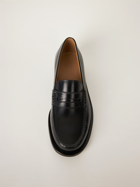 vintage penny loafers_black