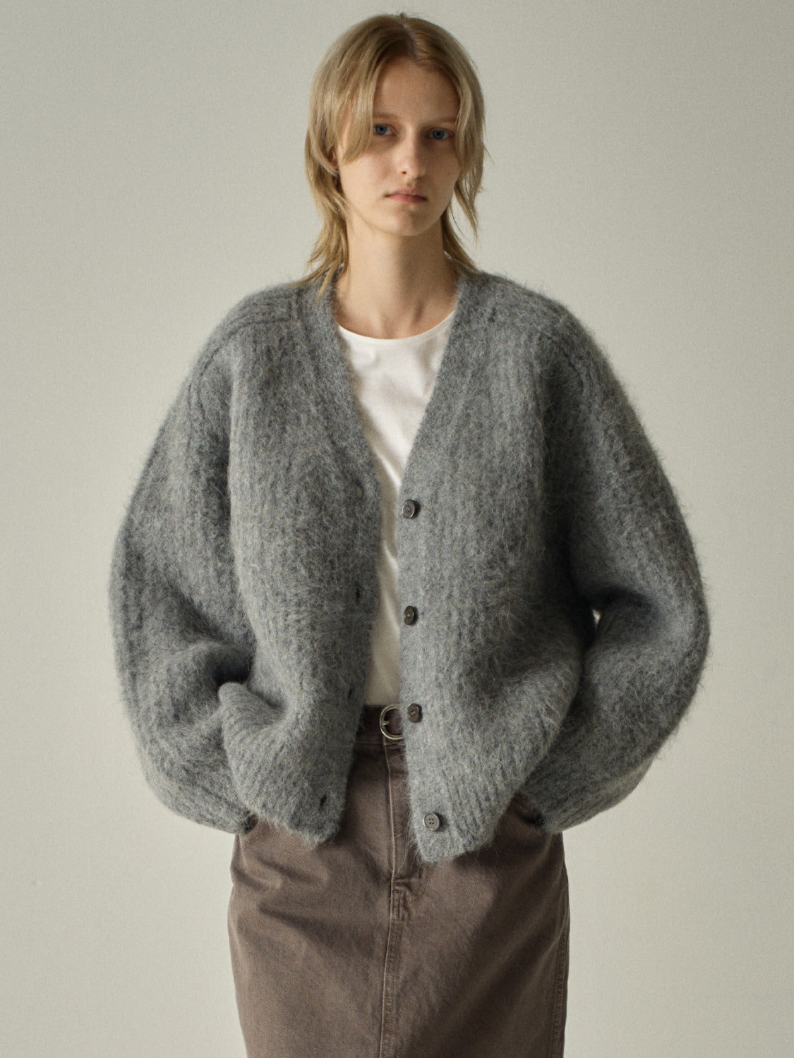 Alpaca Cloud Cardigan_charcoal